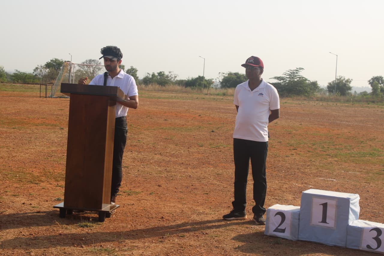 DC Belagavi Addresses and Felicitates Athletics Meet Rank Holders
